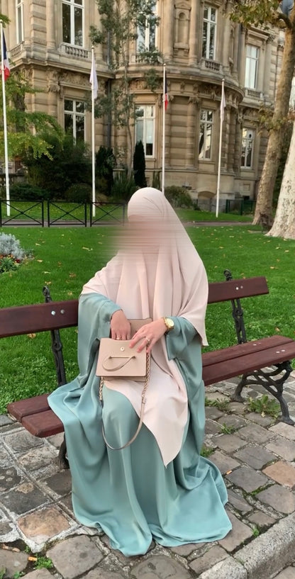 Abaya Hafsa Vert d’eau (nidha)