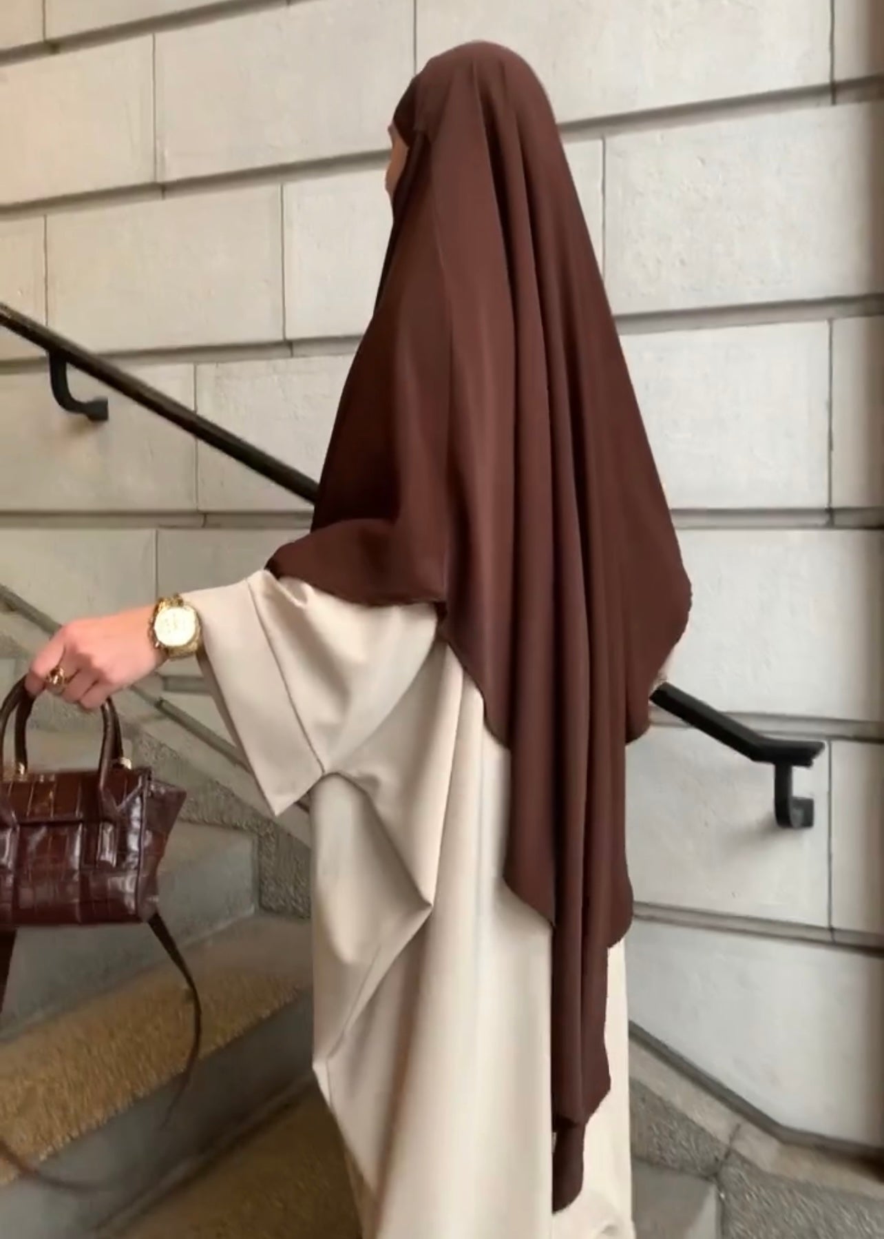 Khimar Layna chocolat