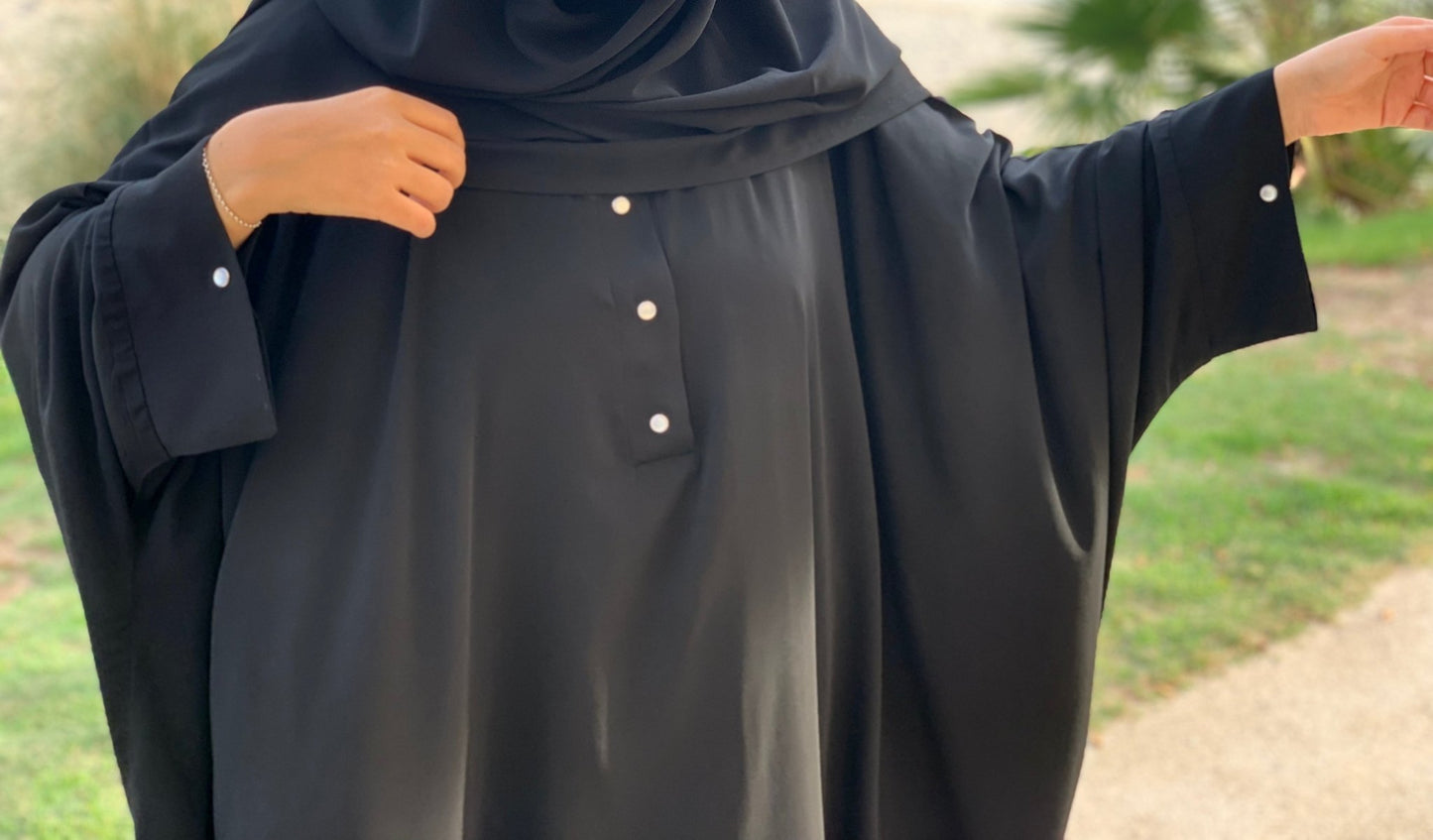 Abaya Maryam noir (nidha)