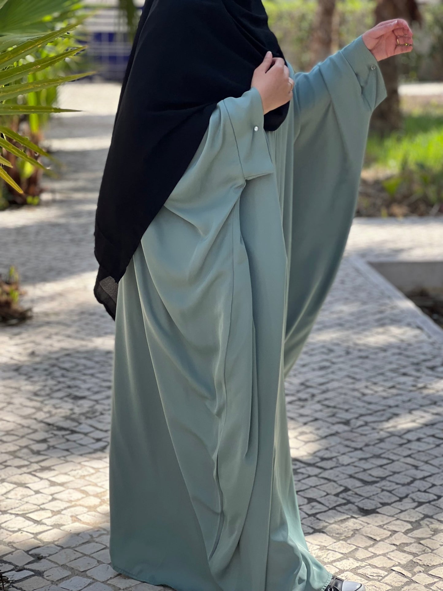 Abaya Hafsa Vert d’eau (nidha)