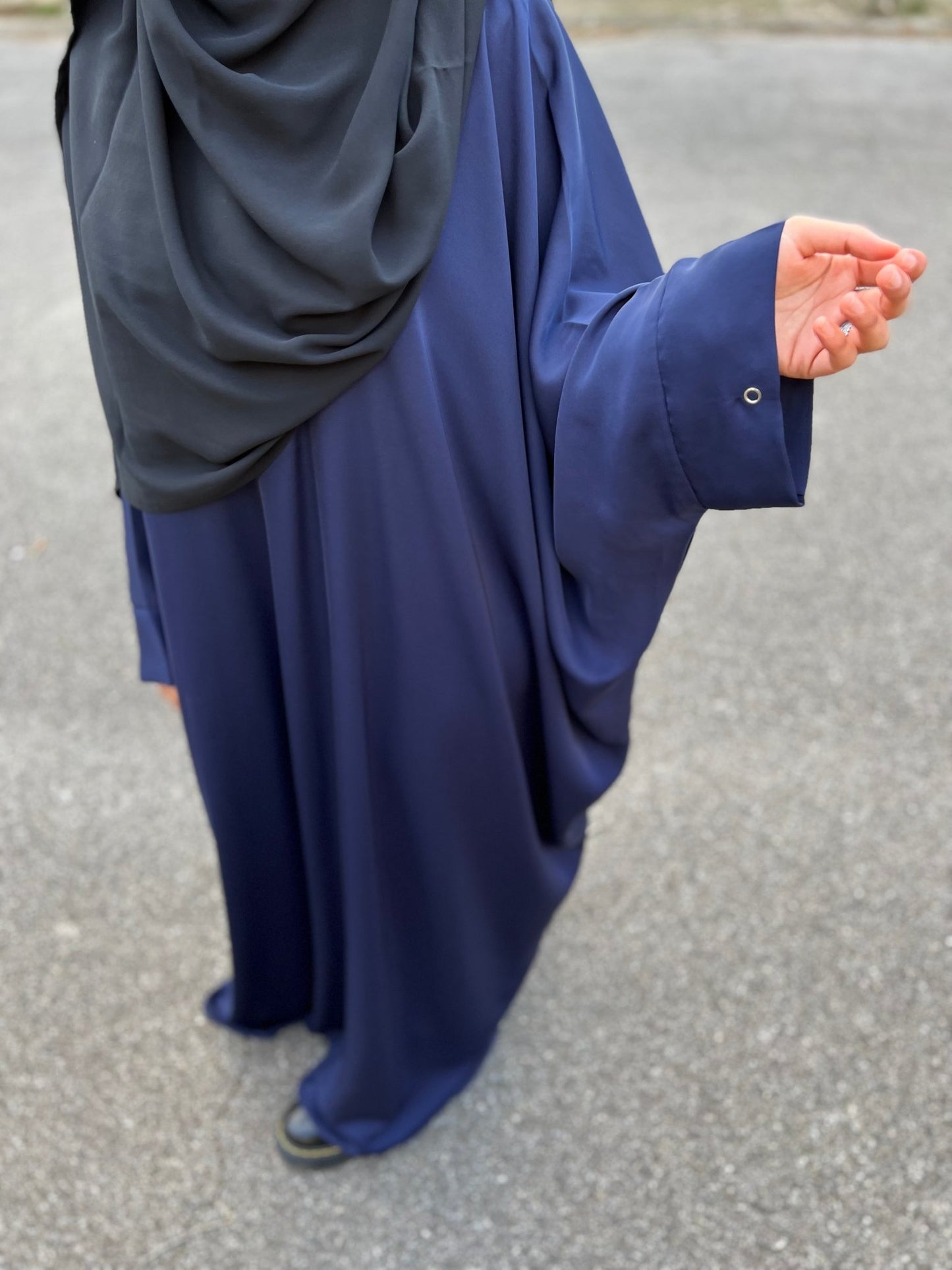 Abaya Maryam bleu nuit (nidha)